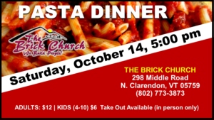 Pasta Dinner @ The Brick Church